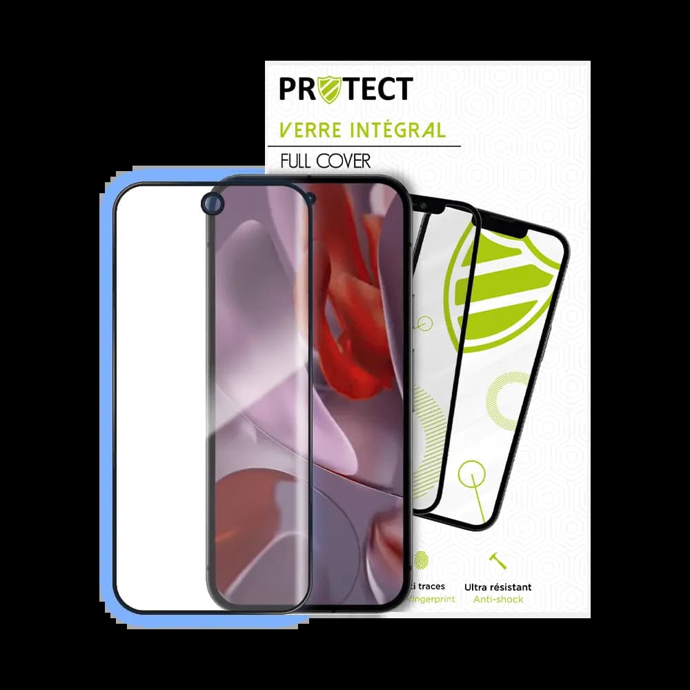 Verre trempé intégral 5D 9H – protection écran Google Pixel 9a – PROTECT Noir - Vue 2