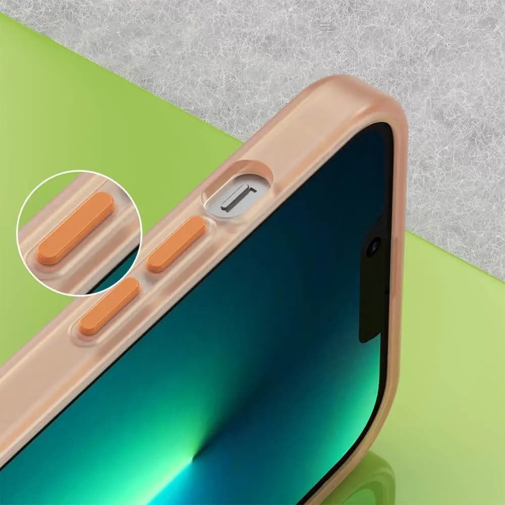 Coque MagSafe bi-matière – iPhone 13 Pro Max – PROTECT MF-006 Orange - Vue 3