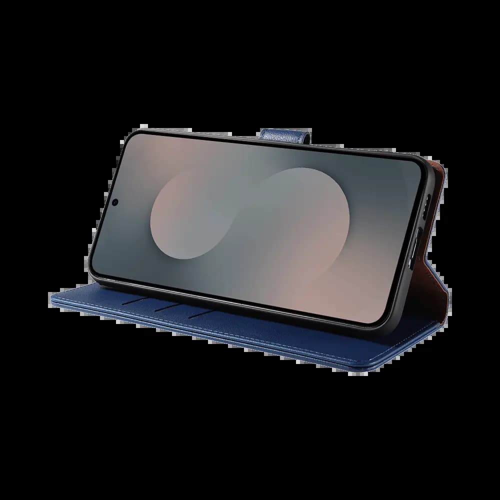 Housse folio anti-RFID Samsung Galaxy S25 FE – PROTECT IP011 Bleu Marine - Vue 5