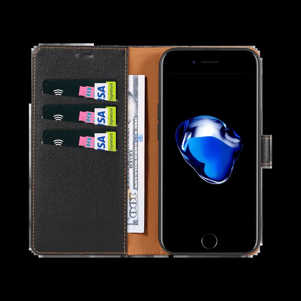 Housse folio anti-RFID iPhone 6 / 6S – PROTECT IP011 Noir - Vue 2