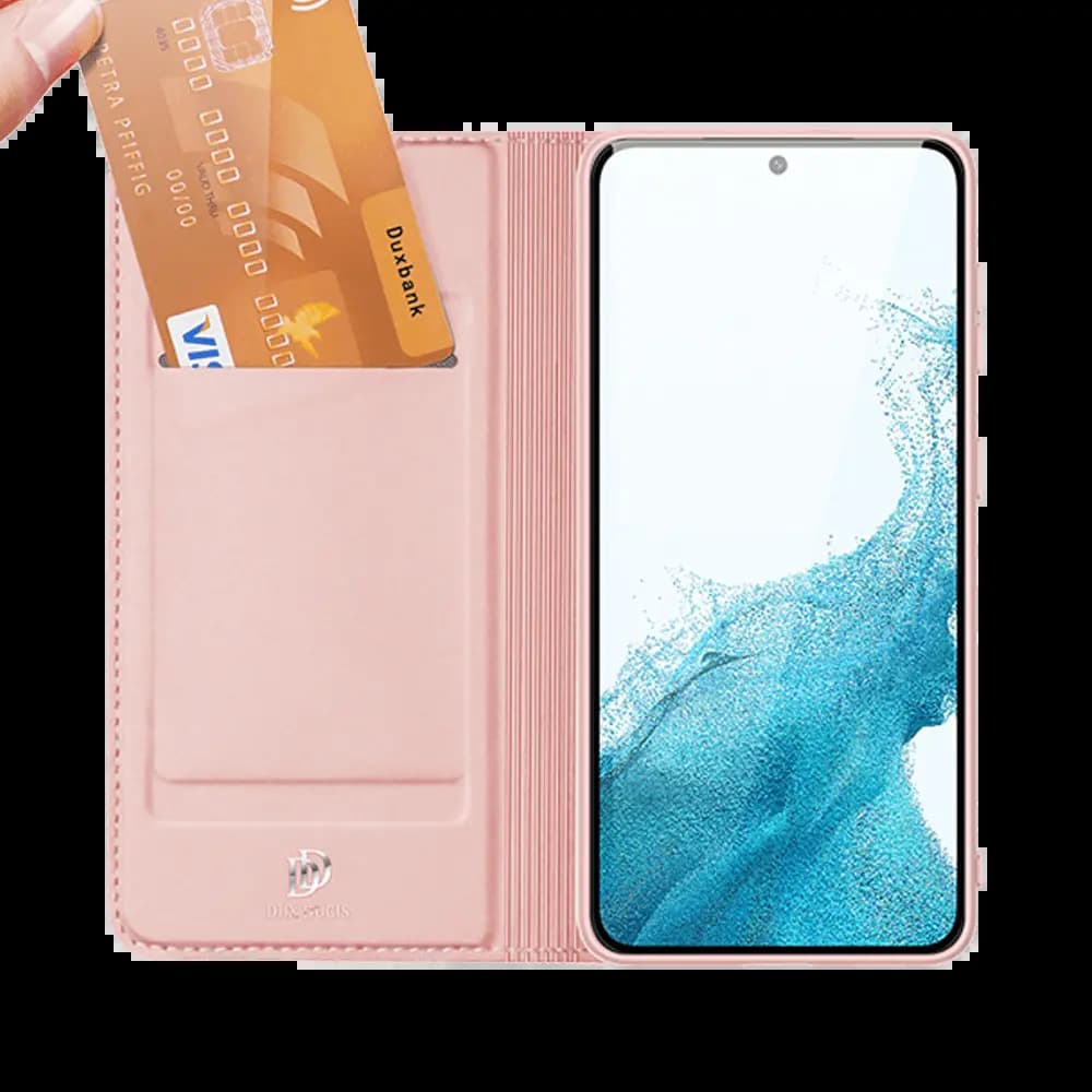 Housse folio Samsung Galaxy S22+ porte-carte – Dux Ducis Skin Pro Noir - Vue 2