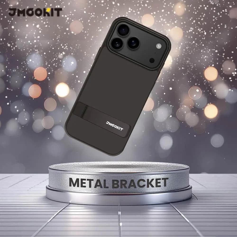 Coque de Protection Metal Bracket JMGOKIT pour Apple iPhone 17 Pro Max Noir - Vue 2