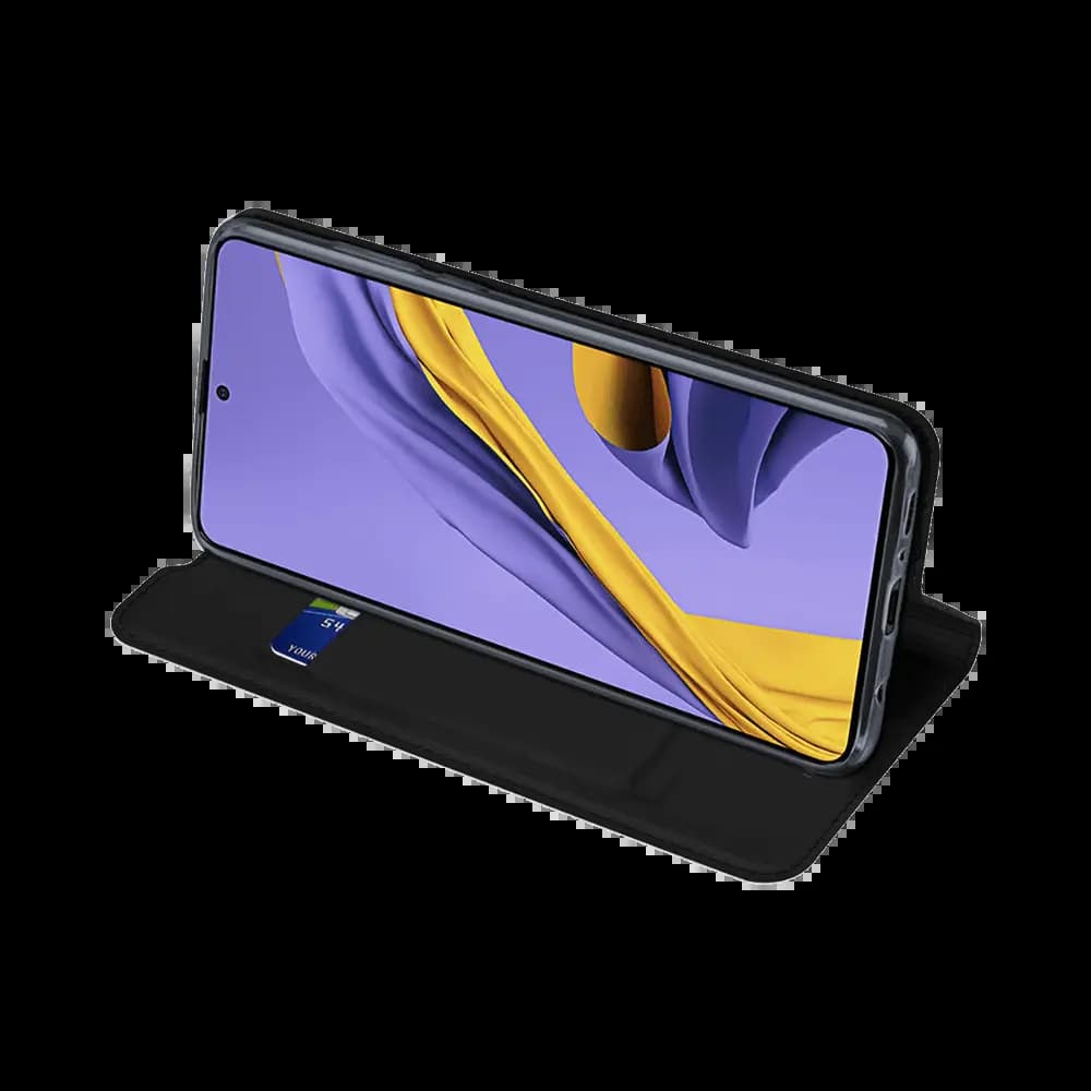 Housse folio Samsung Galaxy A51 porte-carte – Dux Ducis Skin Pro Noir - Vue 4