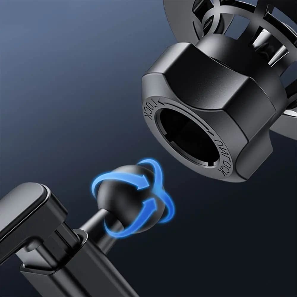 Support Smartphone Magnétique pour Voiture Yesido pour Grille d'Aération Mercedes Noir - Vue 3