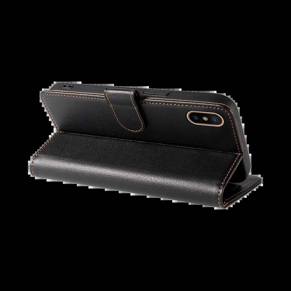 Housse folio anti-RFID iPhone X / XS – PROTECT IP011 Noir - Vue 4