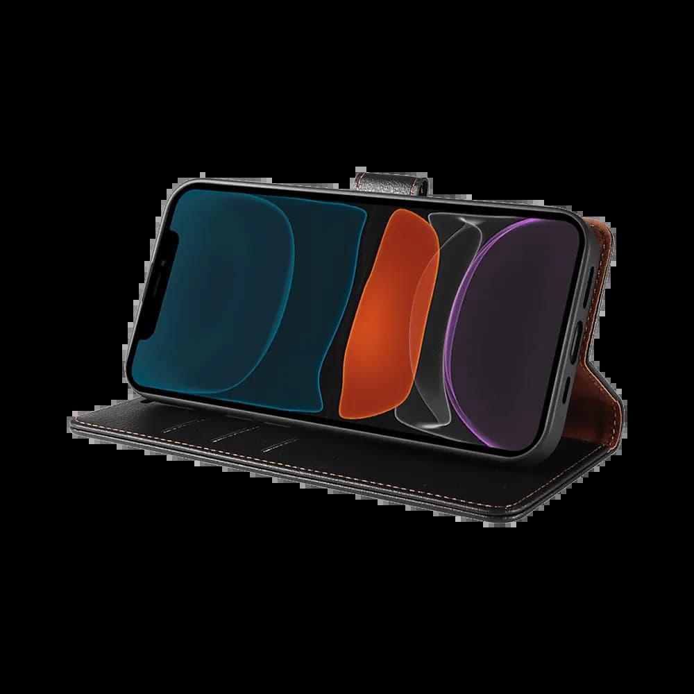 Housse folio anti-RFID iPhone 11 – PROTECT IP011 Noir - Vue 5