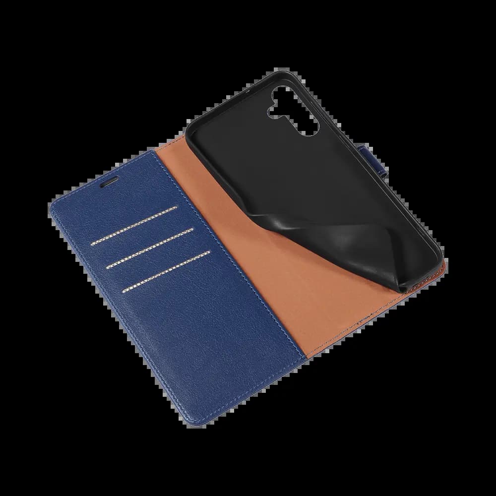 Housse folio anti-RFID Samsung Galaxy A15 – PROTECT IP011 Bleu Marine - Vue 4