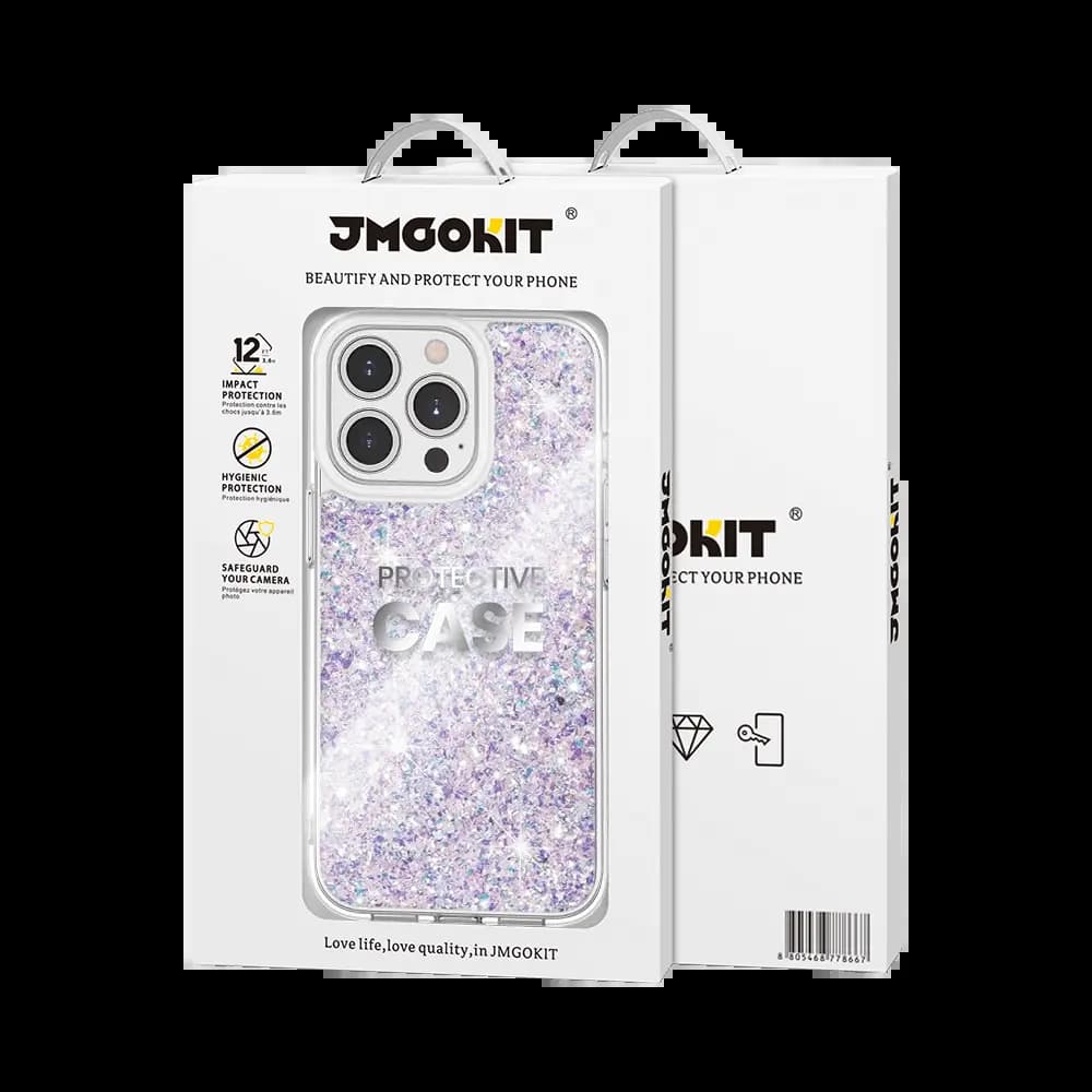 Coque de Protection Twinkle JMGOKIT pour Apple iPhone 16 Pro Argent - Vue 3