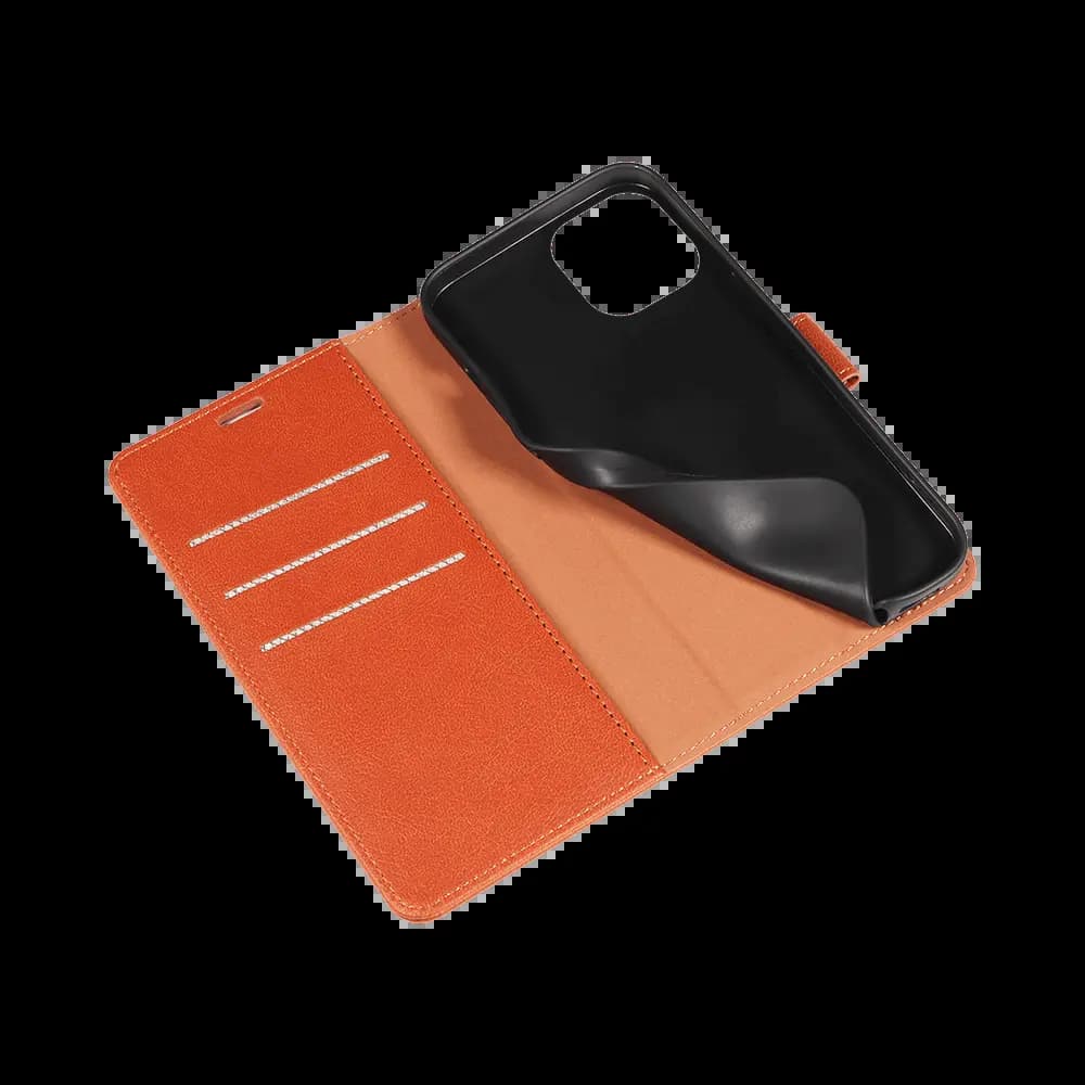 Housse folio anti-RFID iPhone 15 Plus – PROTECT IP011 Marron - Vue 4