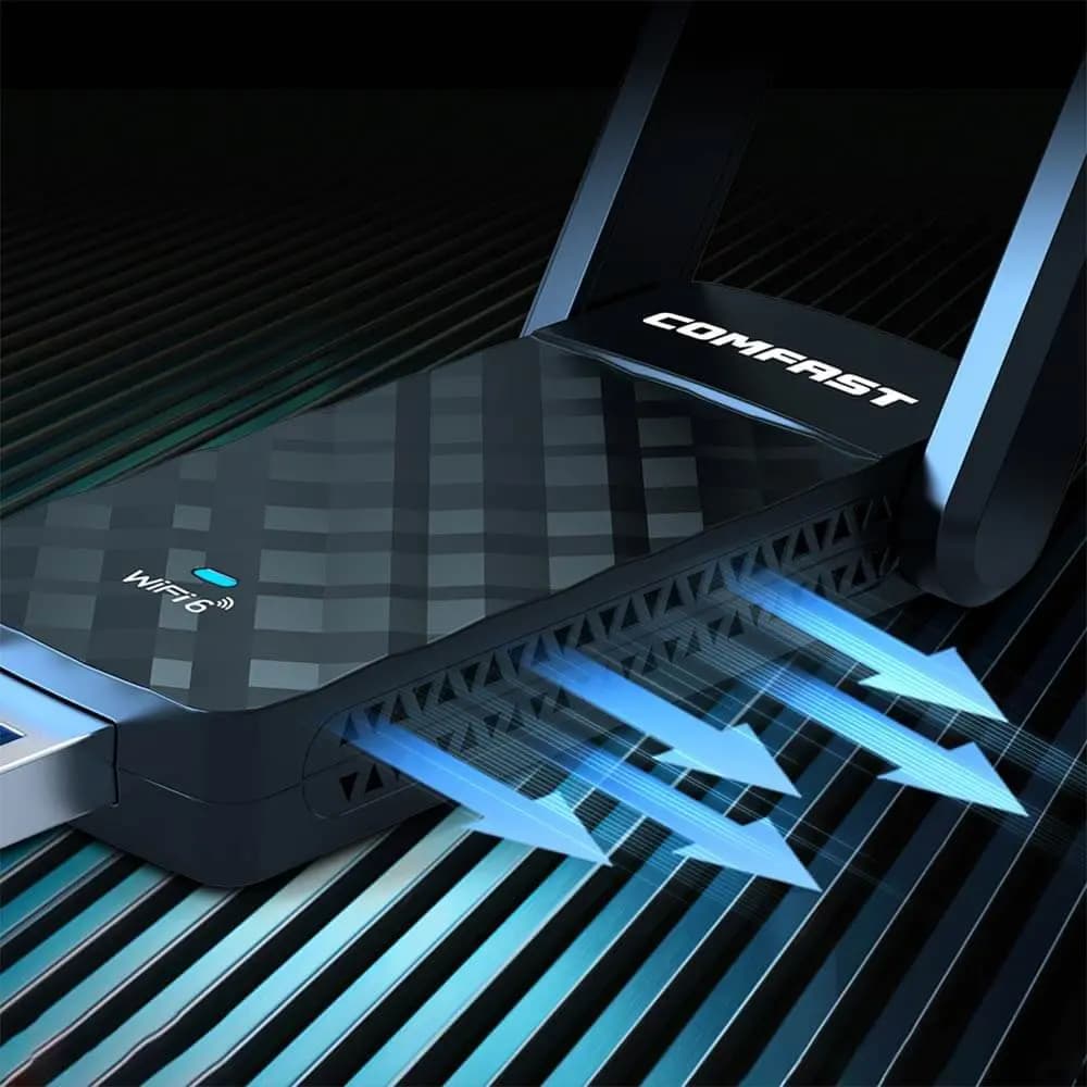 Clé Wifi 6 1800 Mbps double antenne - Comfast CF-952AX V2 - Vue 3