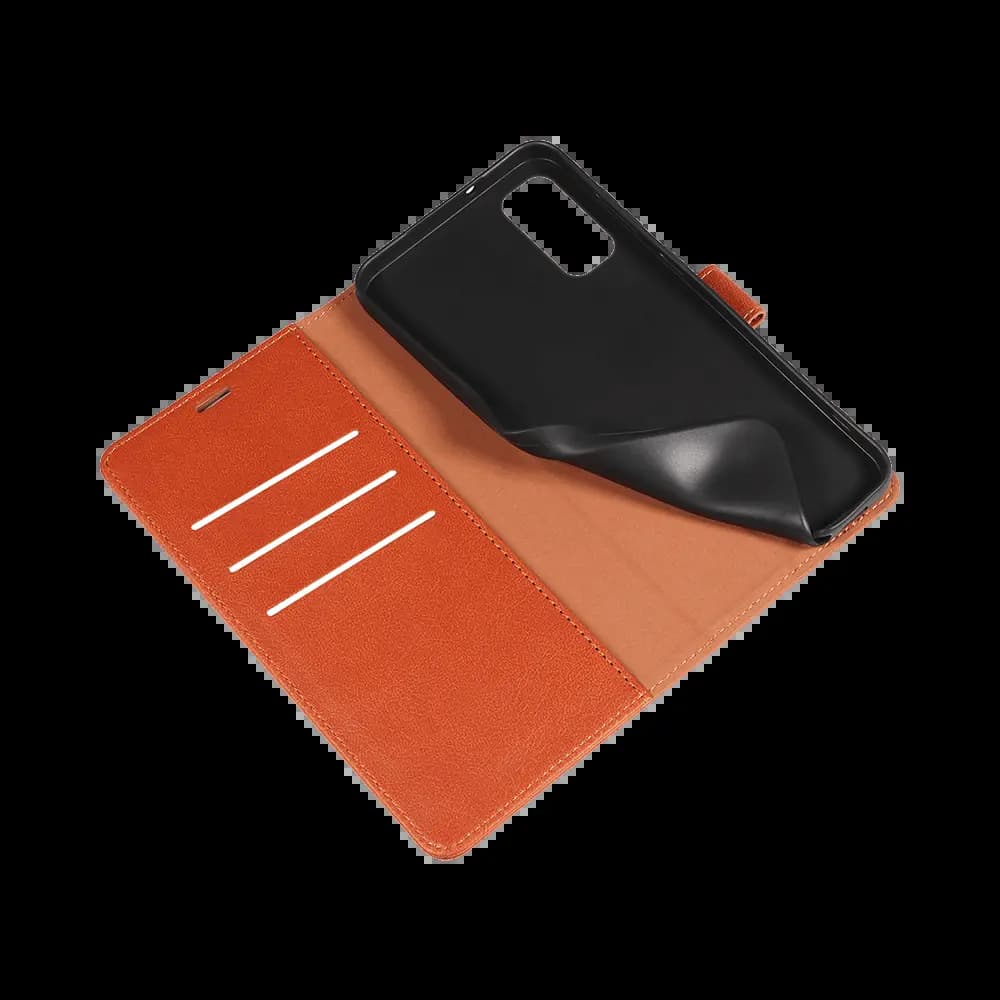 Housse folio anti-RFID Samsung Galaxy S20– PROTECT IP011 Marron - Vue 4