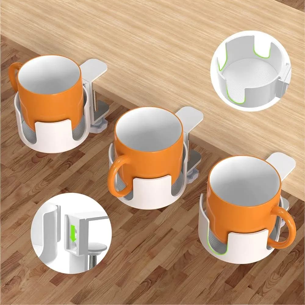 Porte-Gobelet de Bureau Blanc - Vue 30