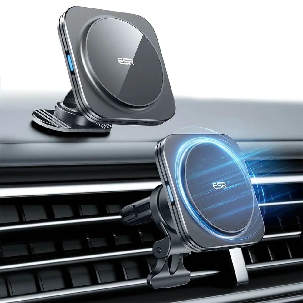Support Smartphone Chargeur à Induction pour Voiture ESR 15W Noir - Vue 2