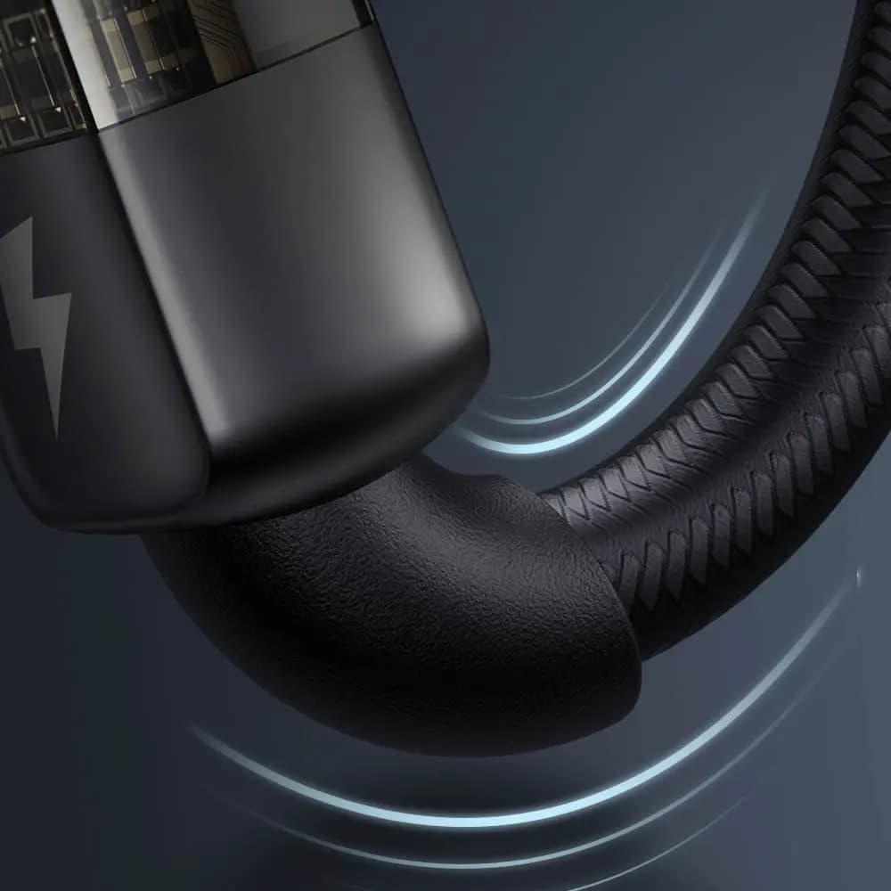 Câble Data USB vers USB-C Super Charge Mcdodo (1.2m) Noir - Vue 5