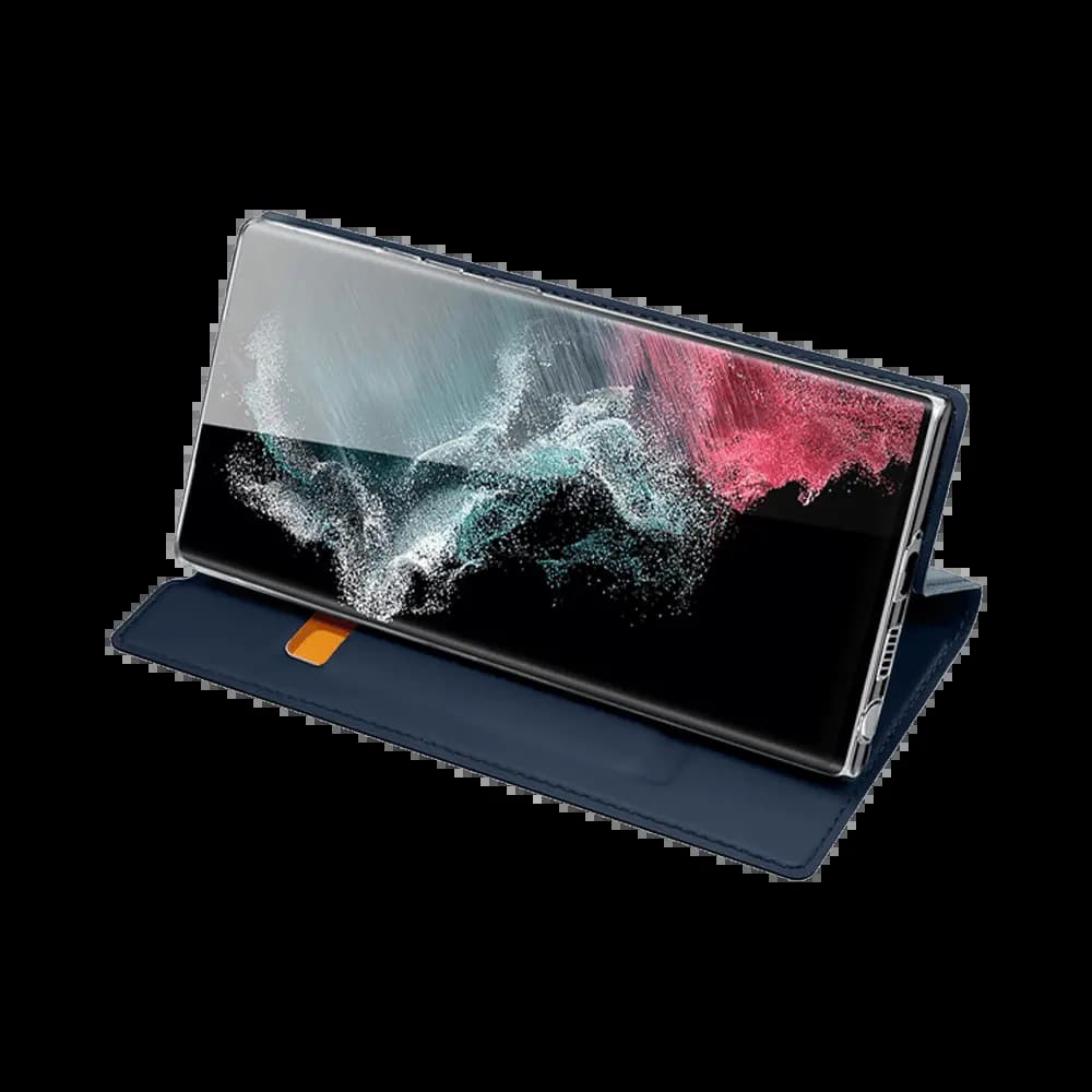 Housse folio Samsung Galaxy S22 Ultra porte-carte – Dux Ducis Skin Pro Noir - Vue 4