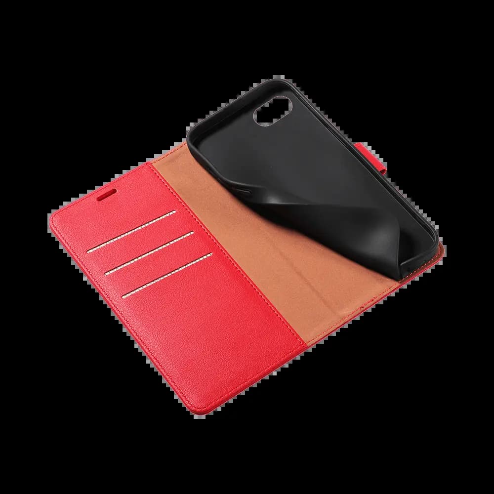 Housse folio anti-RFID iPhone 7 / 8 / SE – PROTECT IP011 Rouge - Vue 4