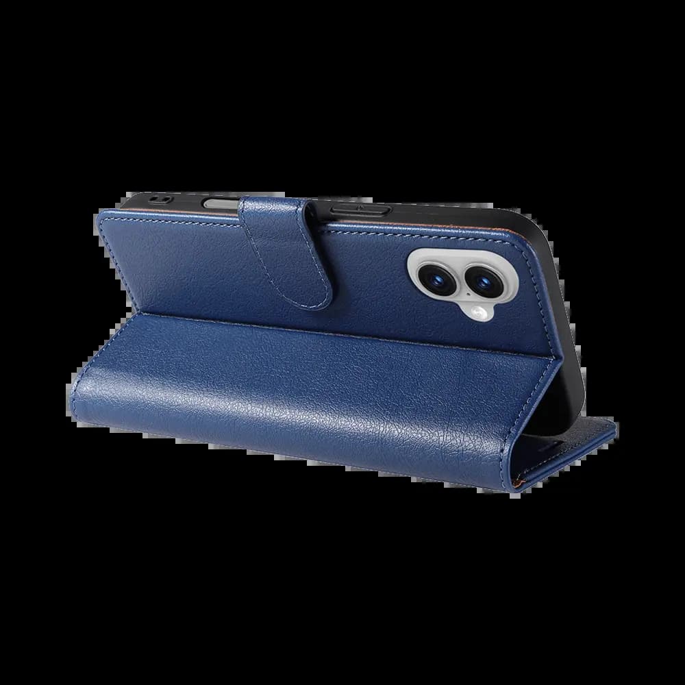 Housse folio anti-RFID iPhone 17 – PROTECT IP011 Bleu Marine - Vue 2