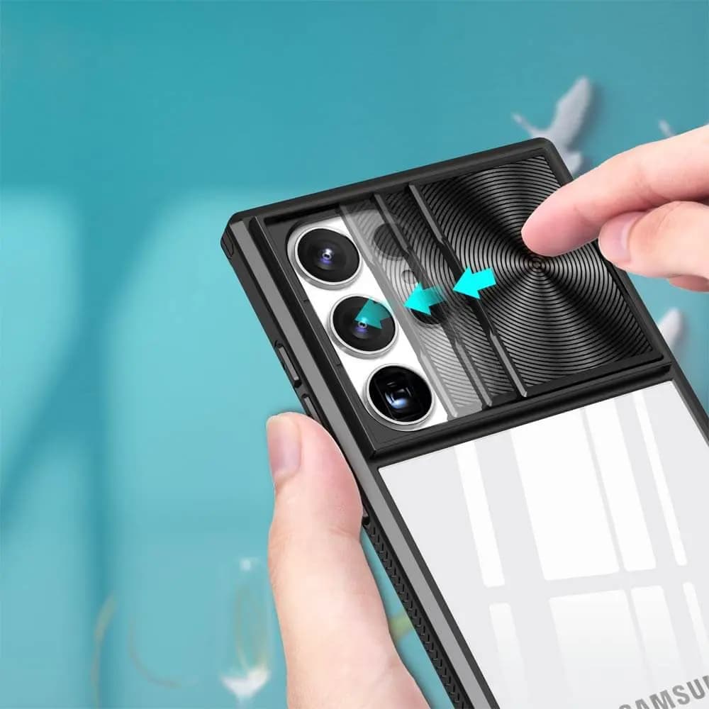 Coque avec cache caméra – Samsung Galaxy S25 Ultra – PROTECT IE027 Noir - Vue 3