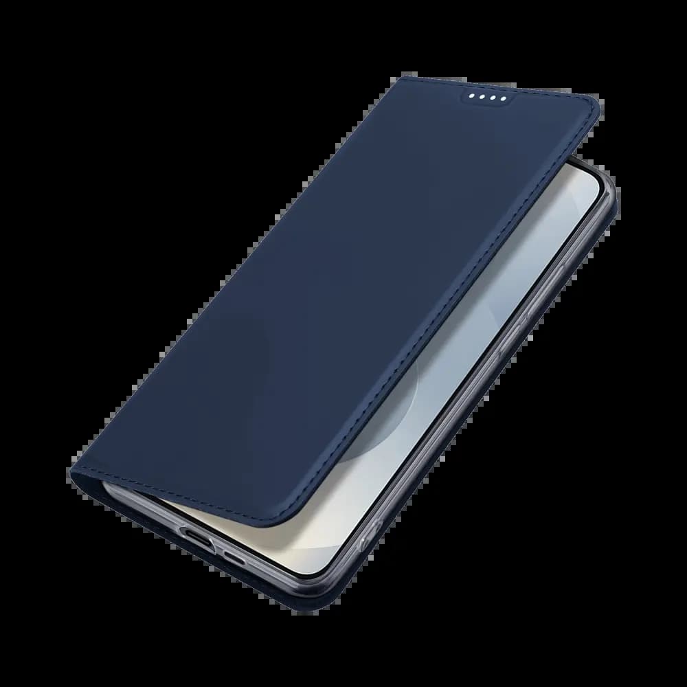 Housse folio Samsung Galaxy S25 Edge porte-carte – Dux Ducis Skin Pro Bleu - Vue 3
