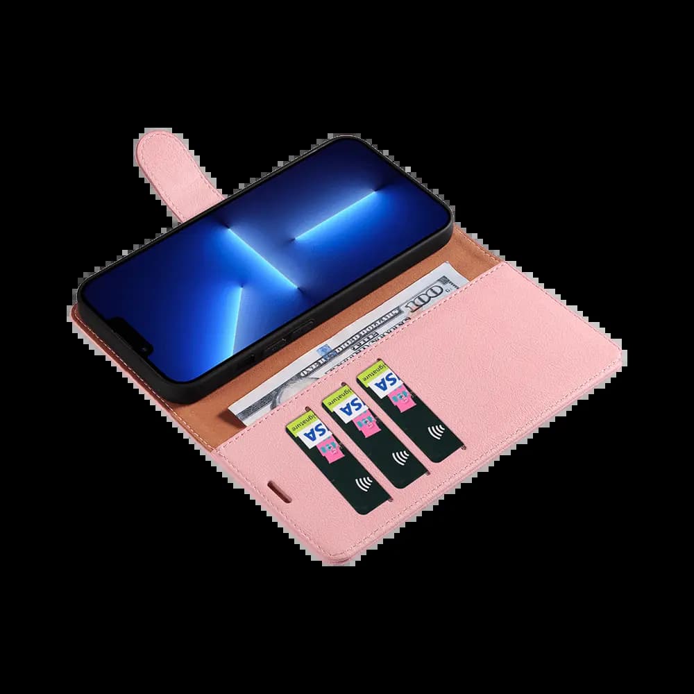 Housse folio anti-RFID iPhone 11 Pro – PROTECT IP011 Rose - Vue 3