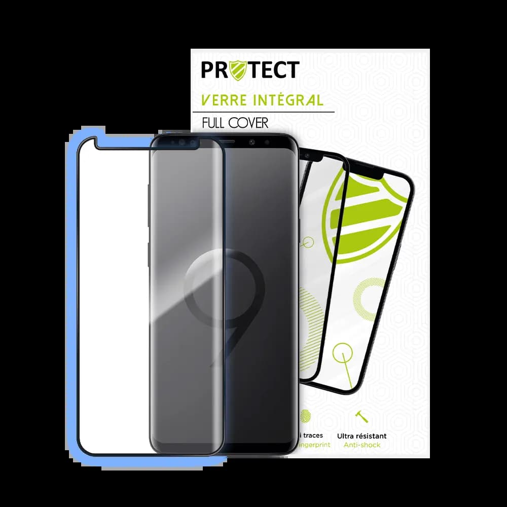 Verre trempé intégral 5D 9H – protection écran Samsung Galaxy S9+ – PROTECT Noir - Vue 2