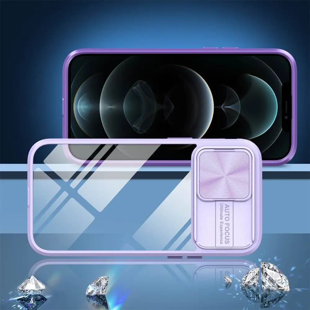 Coque avec cache caméra – iPhone 12 Pro Max – PROTECT IE027 Violet - Vue 2