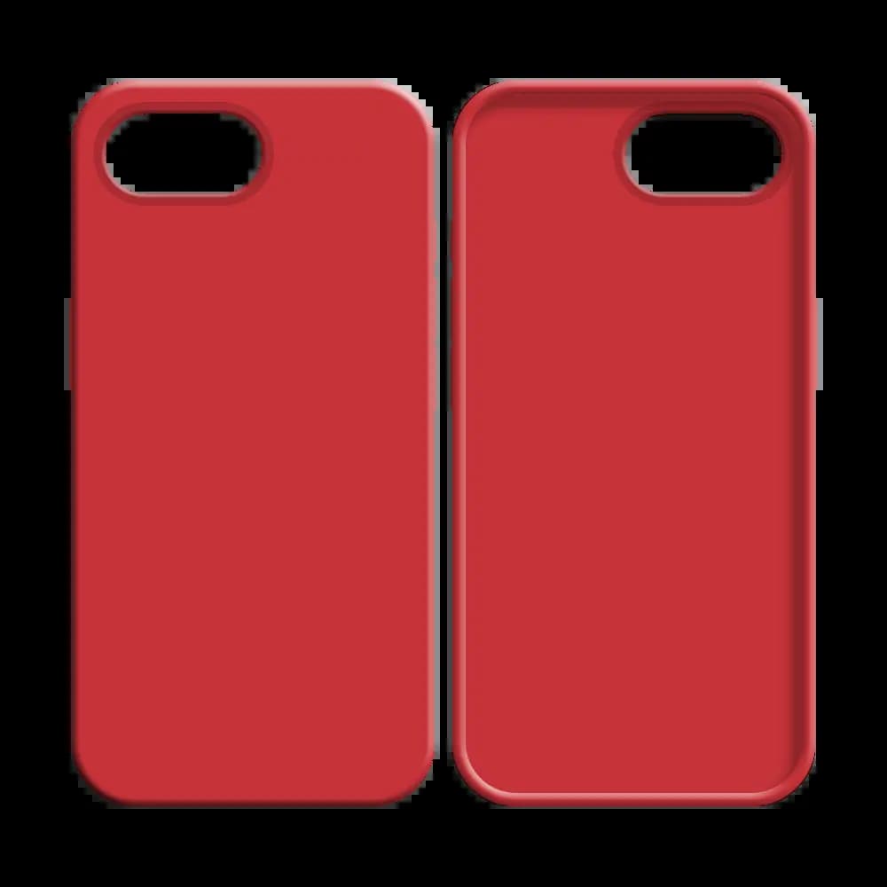 Coque silicone iPhone 16e / iPhone 17e - Rouge - Vue 2