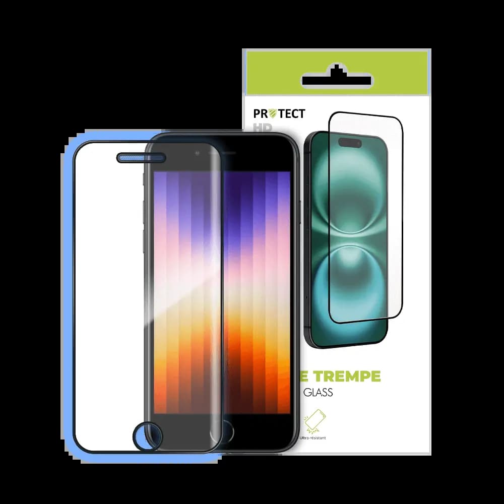 Verre trempé HD iPhone 6 / 6S / 7 / 8 / SE (2nd Gen) / SE (3e Gen) protection écran 9H - PROTECT Transparent - Vue 3