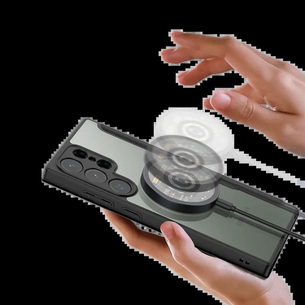 Housse folio MagSafe Samsung Galaxy S23 Ultra 5G – Dux Ducis Skin X Pro Violet - Vue 3