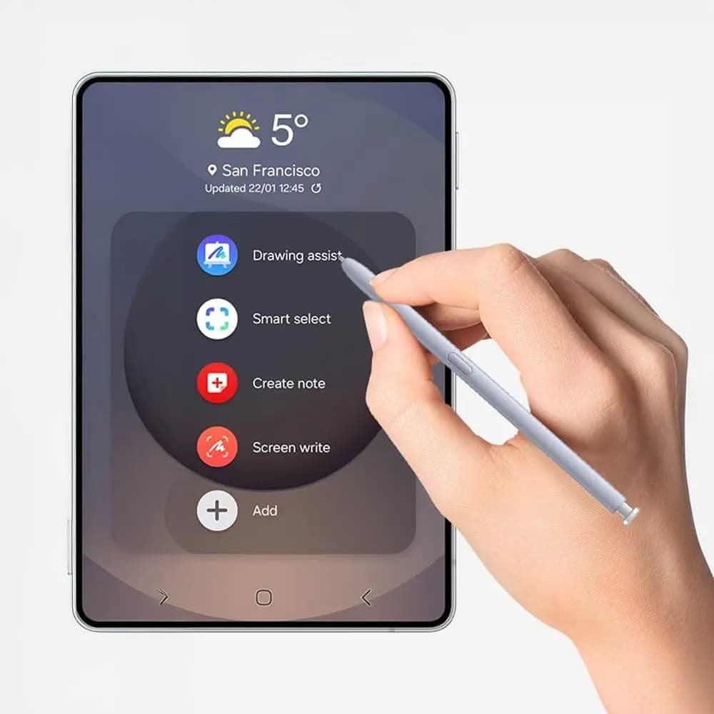 Stylet S Pen original – Samsung Galaxy S25 Ultra – Gris Titane - Vue 32