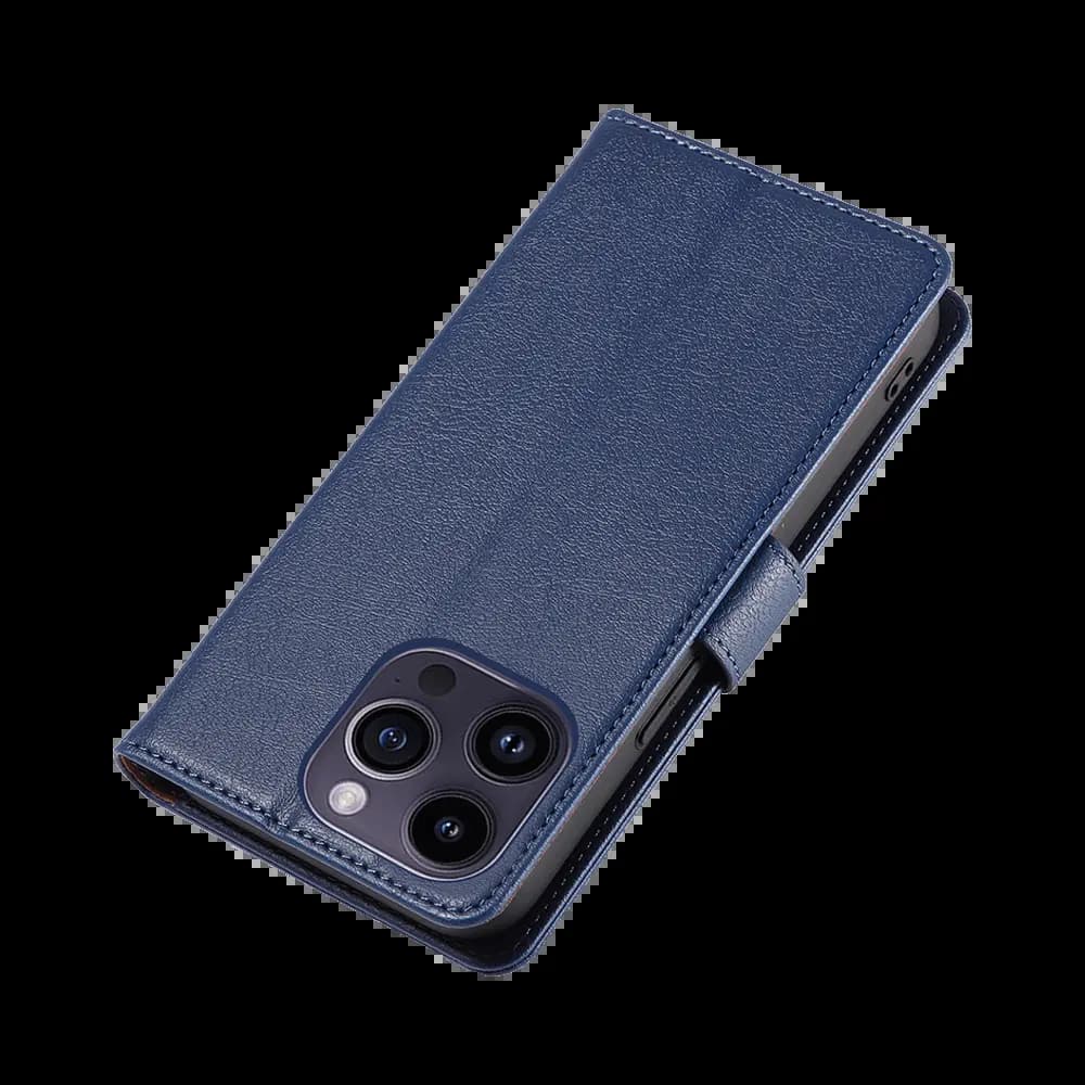 Housse folio anti-RFID iPhone 15 Pro Max – PROTECT IP011 Bleu Marine - Vue 6