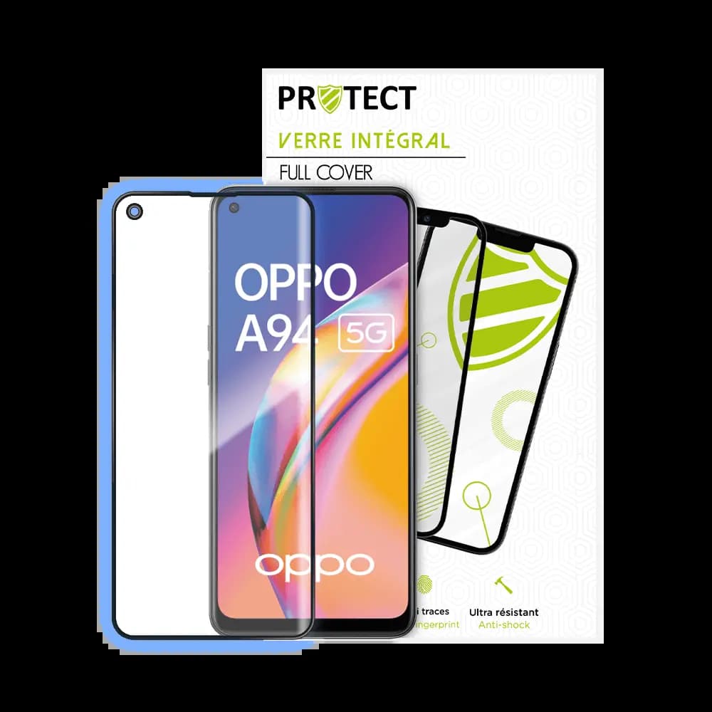 Verre trempé intégral 5D 9H – protection écran OPPO A94 5G – PROTECT Noir - Vue 2