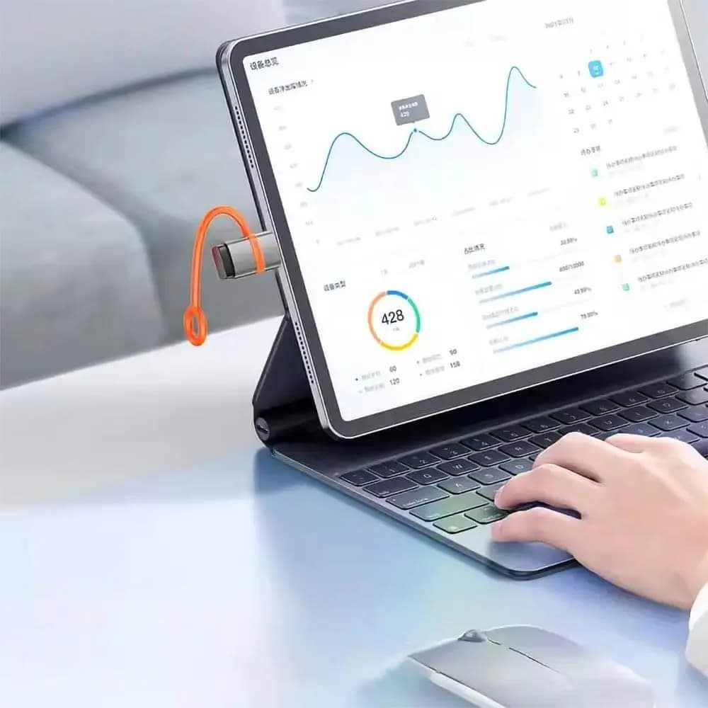 Adaptateur OTG USB femelle vers Lightning mâle Mcdodo OT-2600 Noir - Vue 3