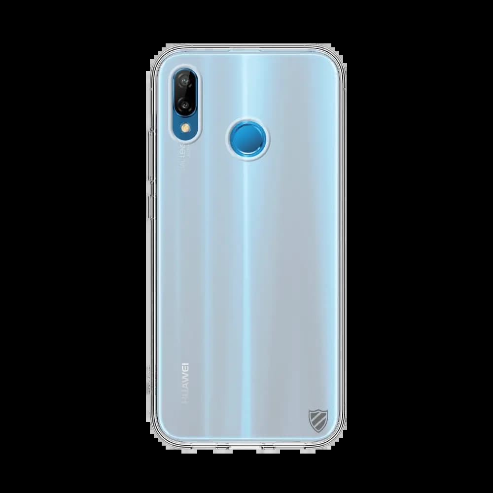 Coque silicone Huawei P20 Lite PROTECT - Transparent - Vue 2