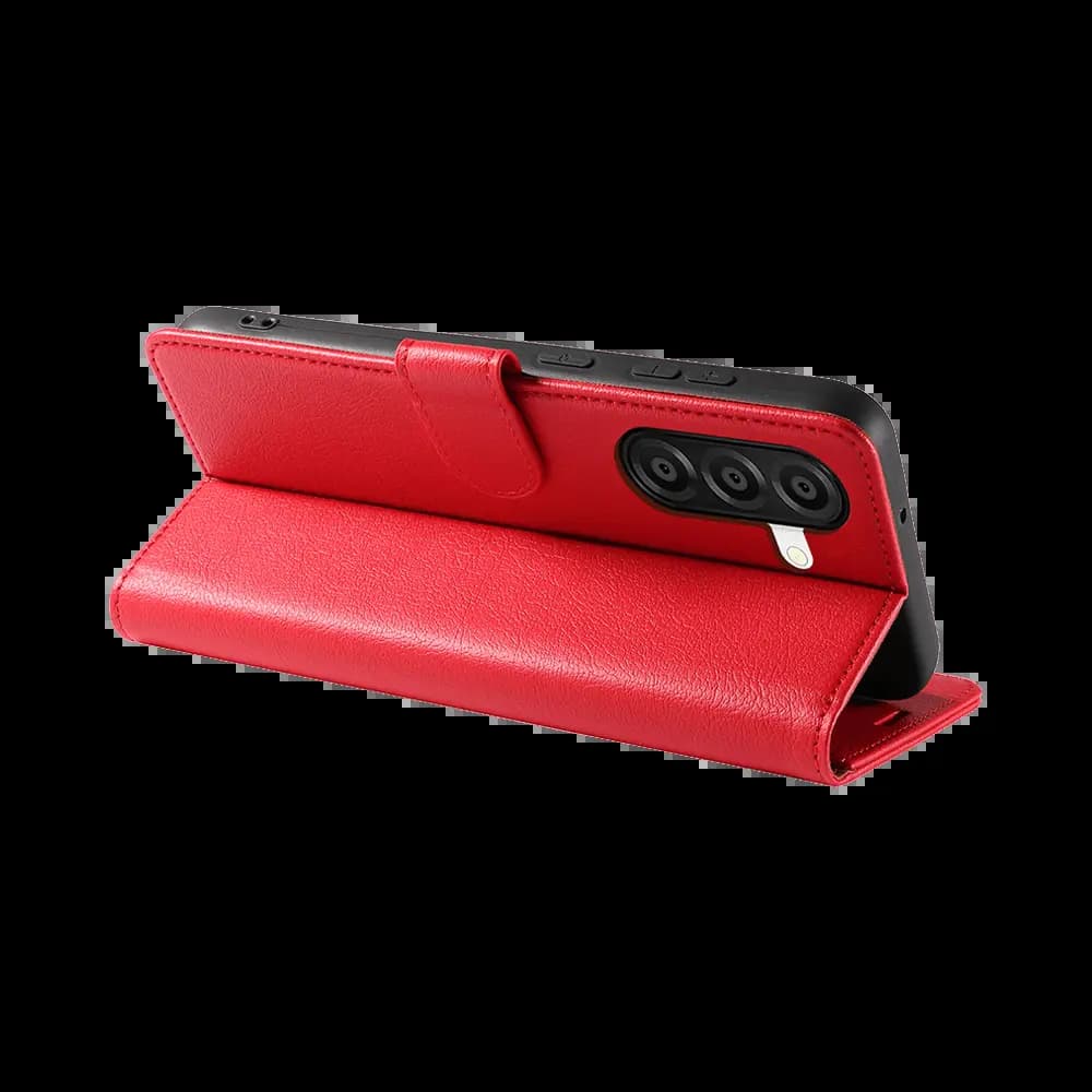 Housse folio anti-RFID Samsung Galaxy A57 5G – PROTECT IP011 Rouge - Vue 5