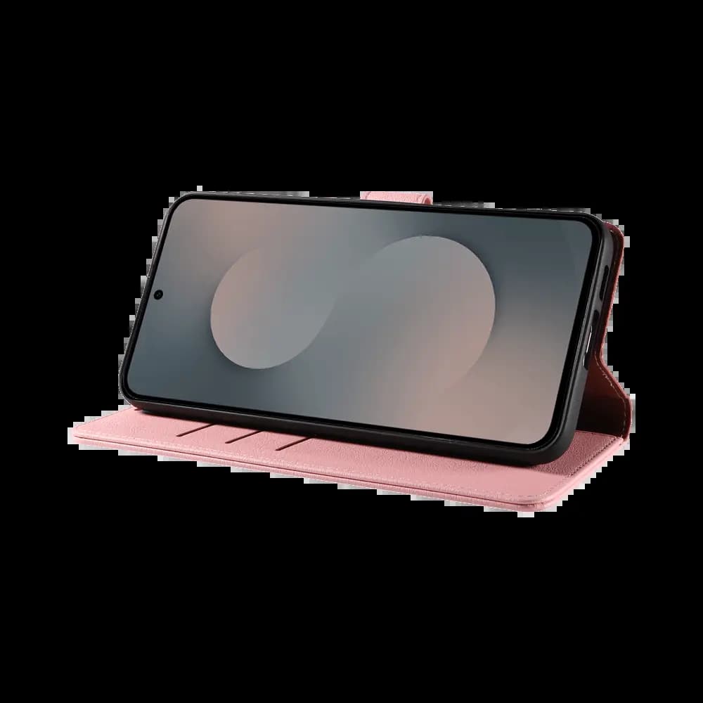 Housse folio anti-RFID Samsung Galaxy S25 FE – PROTECT IP011 Rose - Vue 5