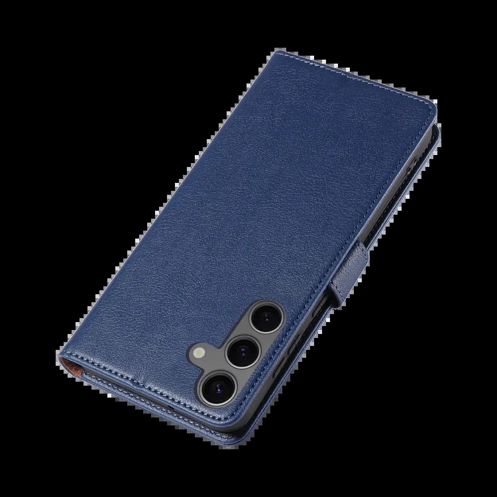 Housse folio anti-RFID Samsung Galaxy S24 – PROTECT IP011 Bleu Marine - Vue 6