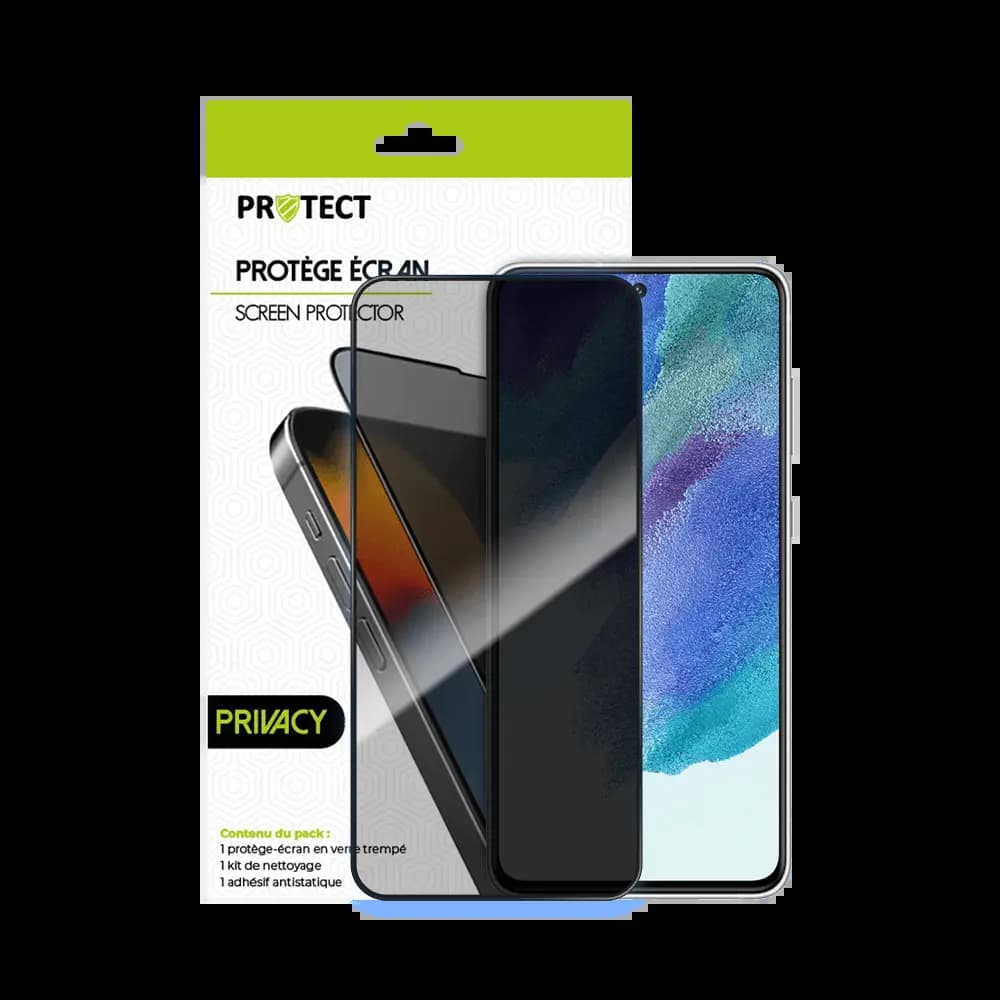 Verre trempé anti-espions 9H – Samsung Galaxy S21 5G – PROTECT Transparent - Vue 2