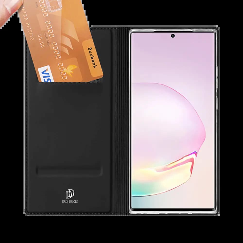 Housse folio Samsung Galaxy Note 20 Ultra porte-carte – Dux Ducis Skin Pro Noir - Vue 2