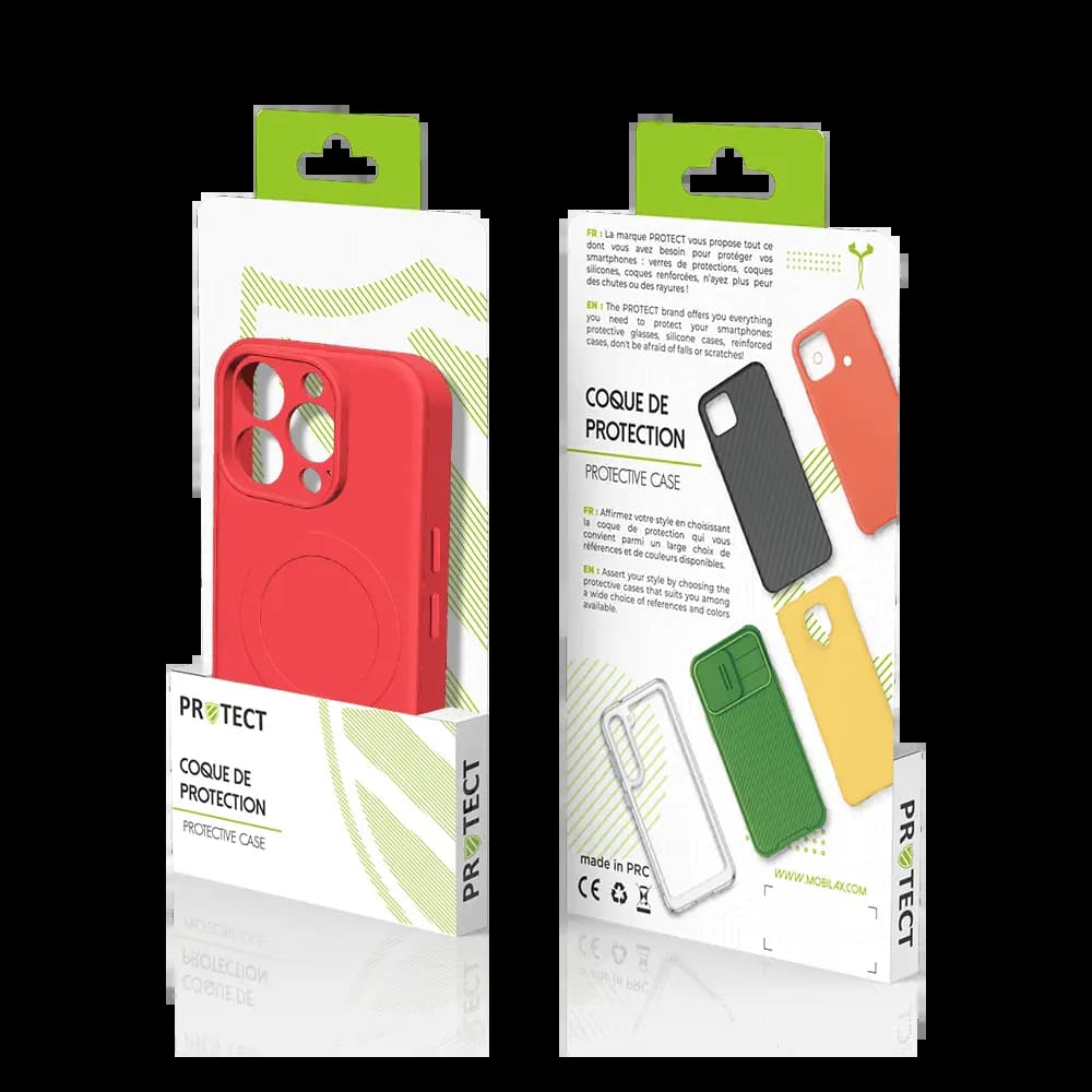 Coque de Protection PROTECT pour Apple iPhone 16 Pro Max MagSafe Rouge - Vue 3