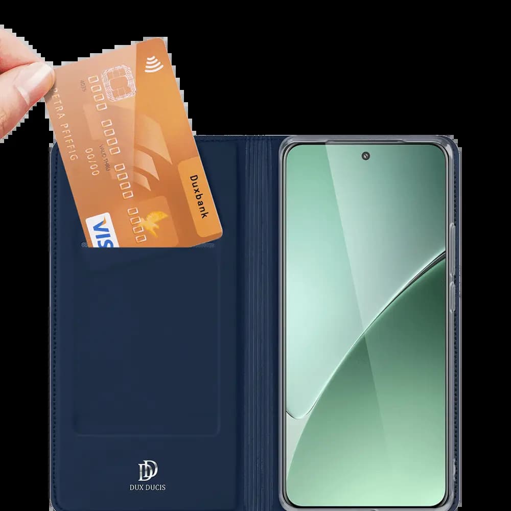 Housse folio Xiaomi 15 Pro porte-carte – Dux Ducis Skin Pro Noir - Vue 2