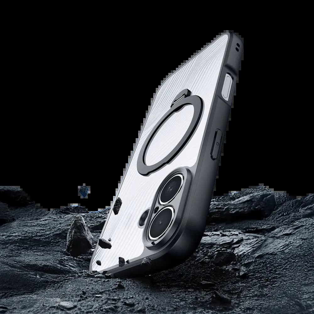 Coque MagSafe avec support – iPhone 17 – Dux Ducis Aimo Mag Noir - Vue 4