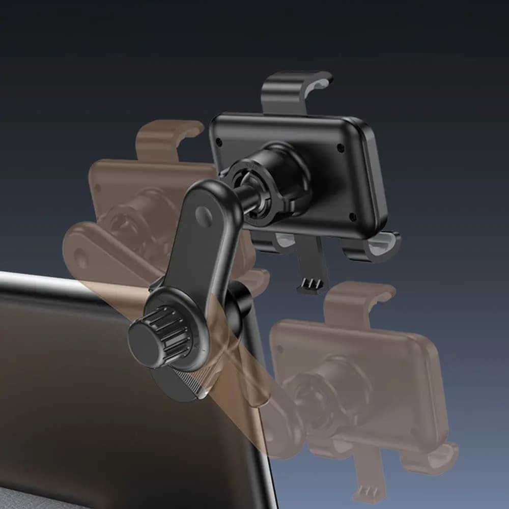 Support smartphone pour voiture fixation sur angle d'écran Yesido C250 Noir - Vue 3