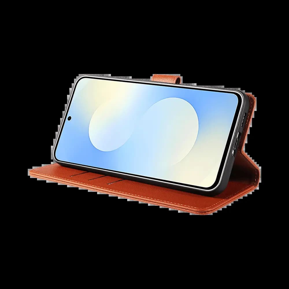 Housse folio anti-RFID Samsung Galaxy S26 – PROTECT IP011 Marron - Vue 5