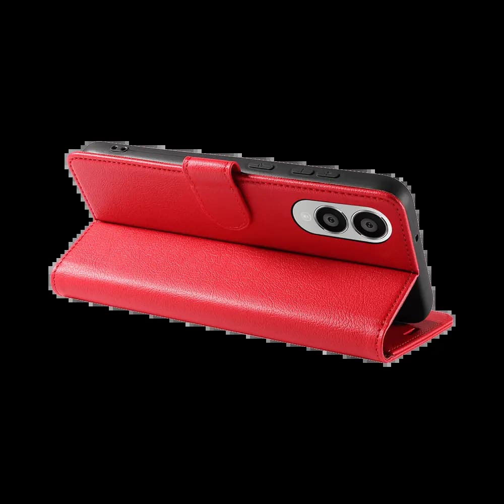 Housse folio anti-RFID Samsung Galaxy S25 Edge – PROTECT IP011 Rouge - Vue 2