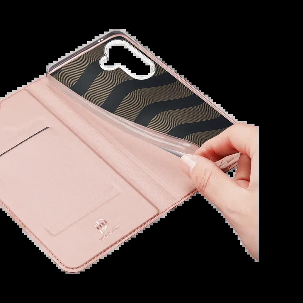 Housse folio Samsung Galaxy A37 5G porte-carte – Dux Ducis Skin Pro Bleu - Vue 5