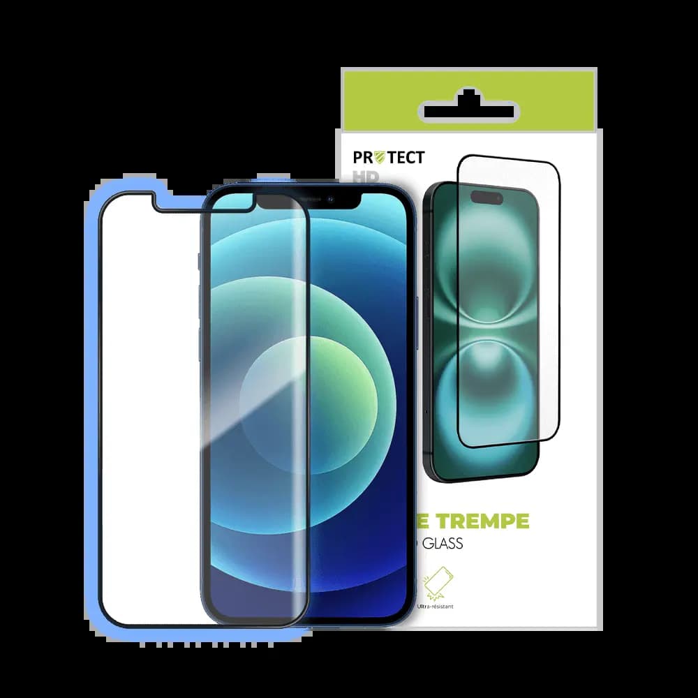 Verre trempé iPhone 12 Mini - protection écran 9H - PROTECT Transparent - Vue 3