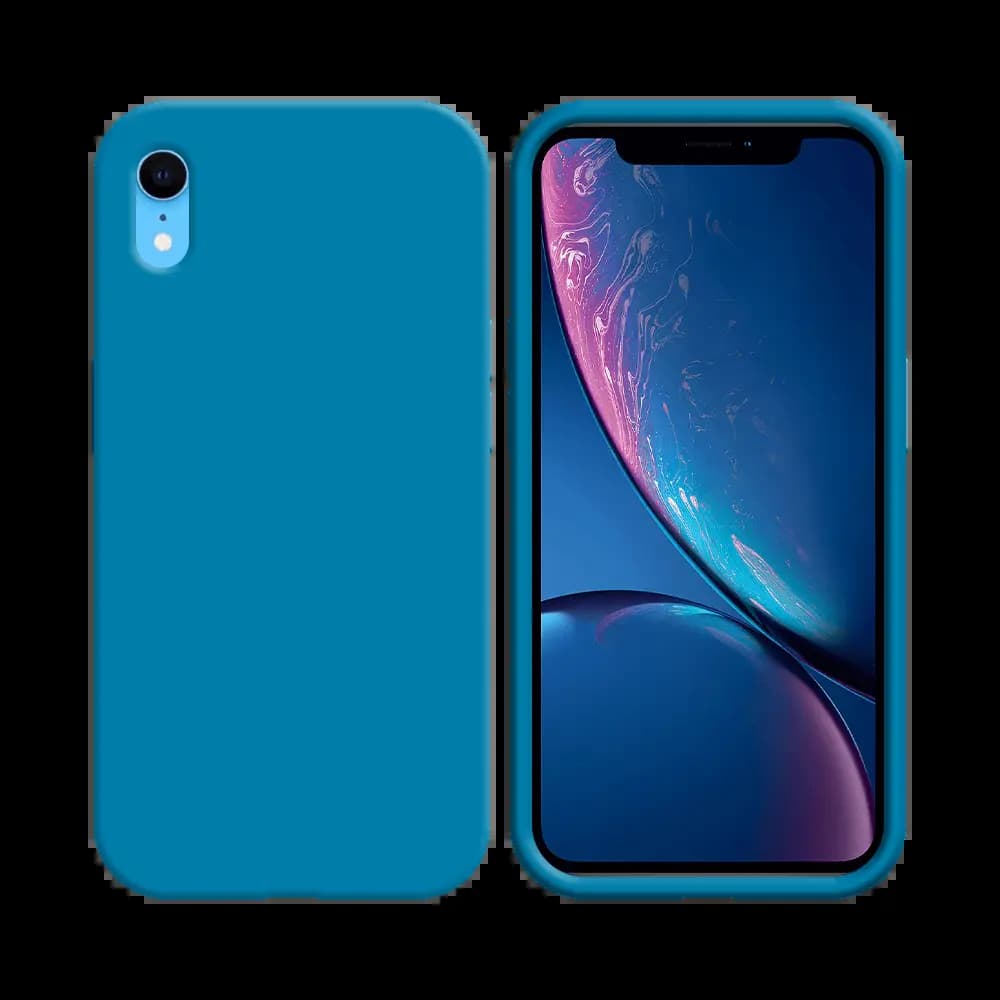 Coque silicone iPhone XR - Bleu Ciel