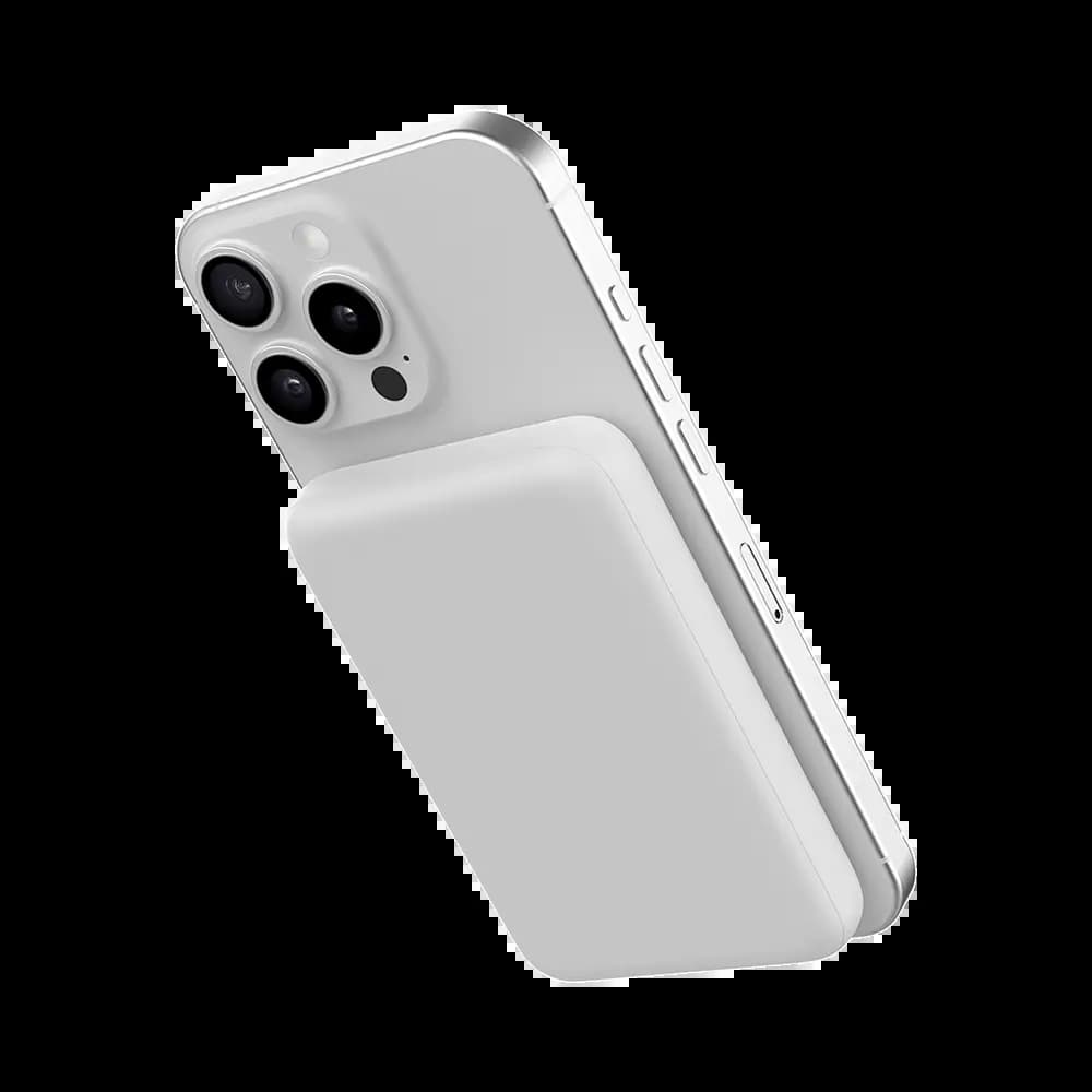 Batterie externe magnétique MagSafe 10000mAh 15W – recharge sans fil – CONNECT Blanc - Vue 80