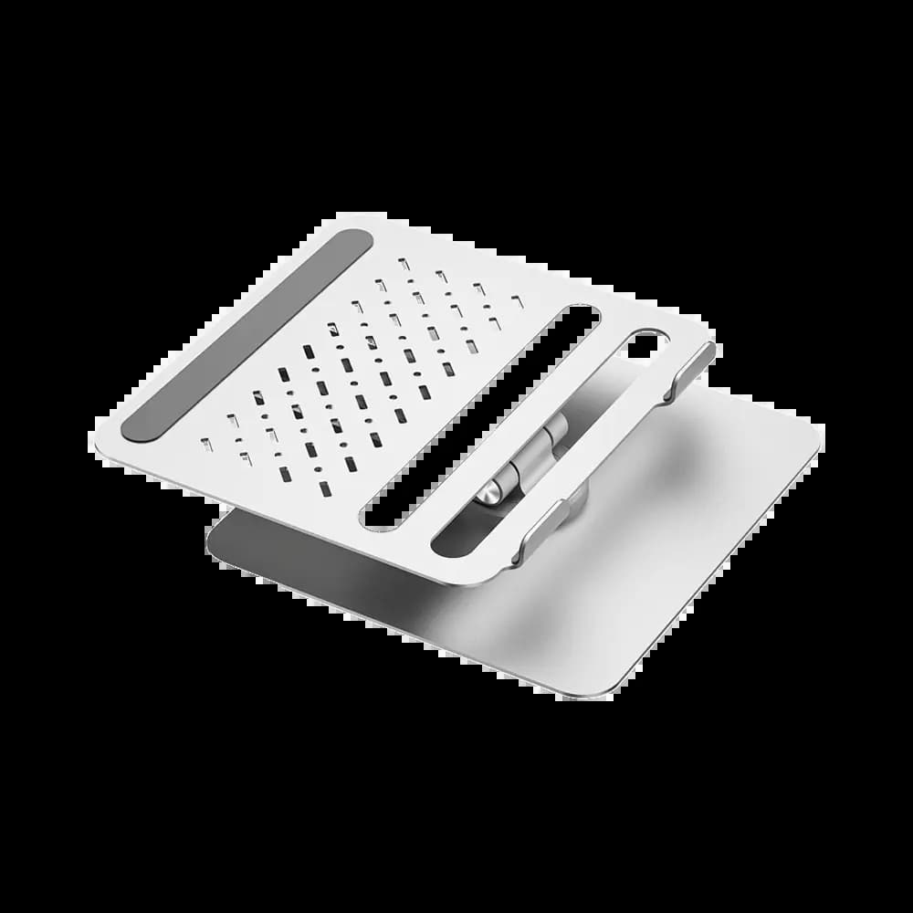 Support ordinateur portable et tablette Wiwu - socle rotatif et pliable Argent - Vue 2
